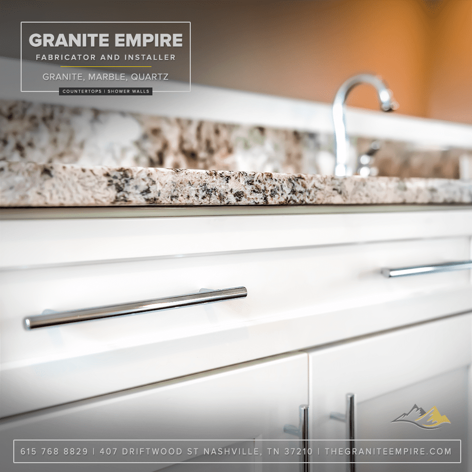 How are granite countertops attached?